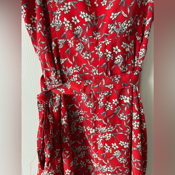 NWT banana republic floral red dress. Sz 10 - Picture 7 of 8